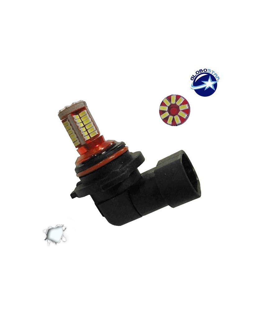 GloboStar® 40139 Λάμπα Αυτοκίνητου  HB3 9005 Can Bus LED με 57 SMD 4014 4,5W 460lm 360° DC 12V IP20 Ψυχρό Λευκό 6000K